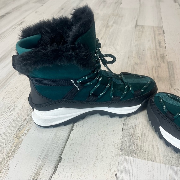 SOREL Teal/Black Suede And Canvas Waterproof Oma Rmx Glacy Boots - Picture 8 of 8